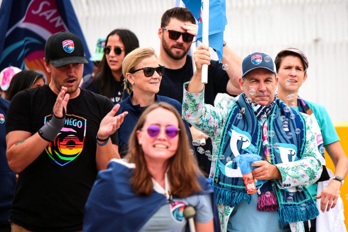 San Diego Wave FC fans marching as Snapdragon Stadium will break NWSL attendance record tomorrow