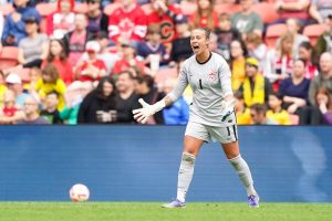 The CanWNT earns a win as goalkeeper Kailen Sheridan made seven saves on September 3, 2022