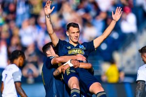 Philadelphia Union's Dániel Gazdag gets a hat-trick in the MLS Eastern Conference Decision Day on October 9, 2022