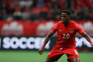 CanMNT Striker, Jonathan David at BC Place and will also Play in the 2022 CanMNT World Cup Team