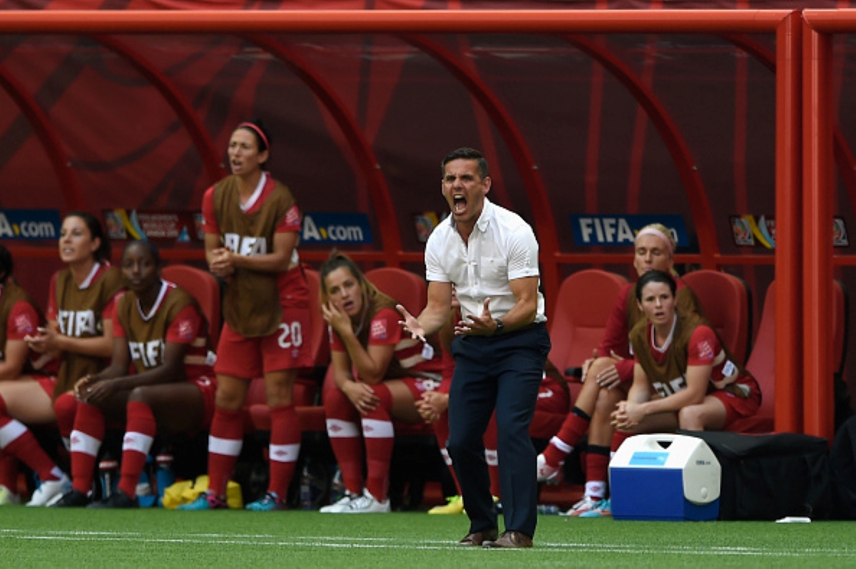 CanWNT Head Coach John Herdman in the 2015 FIFA Women’s World Cup at BC Place