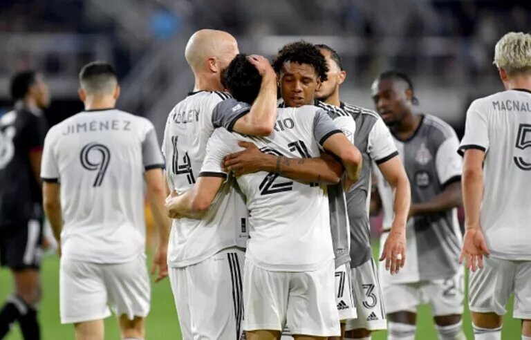 Toronto FC Midfielders, Kosi Thompson and Michael Bradley, Celebrates Jonathan Osorio’s Goal in the D.C. United vs. Toronto FC Game