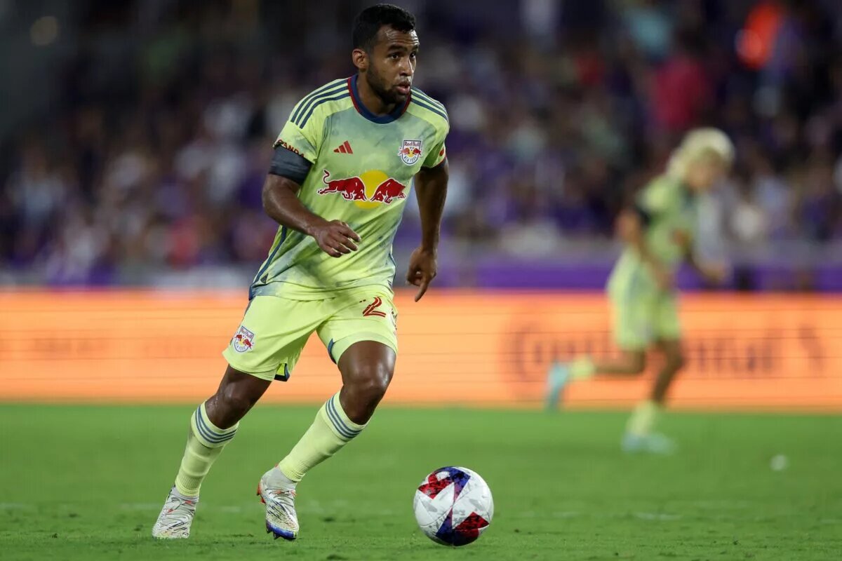 MLS: New York Red Bulls at Orlando City, Red Bulls defender Andres Reyes
