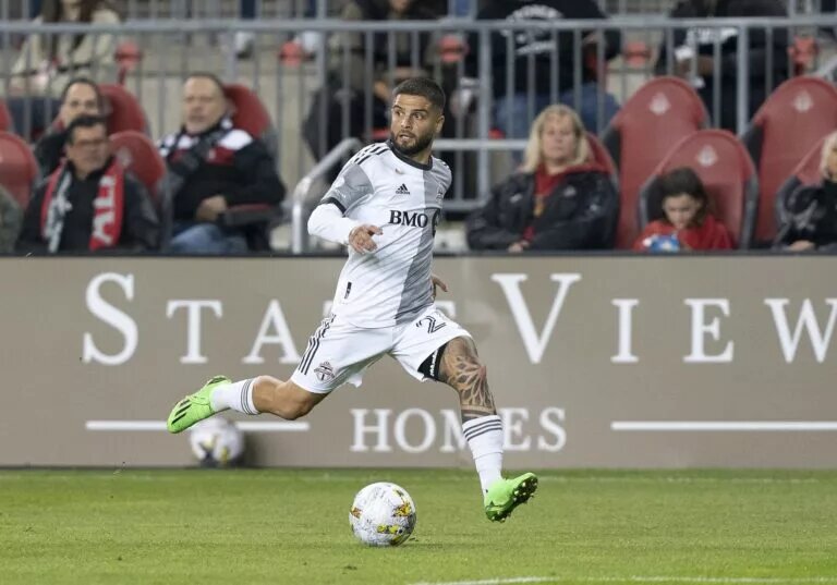 MLS: Inter Miami CF at Toronto FC as Lorenzo Insigne Runs With the Ball at BMO Field