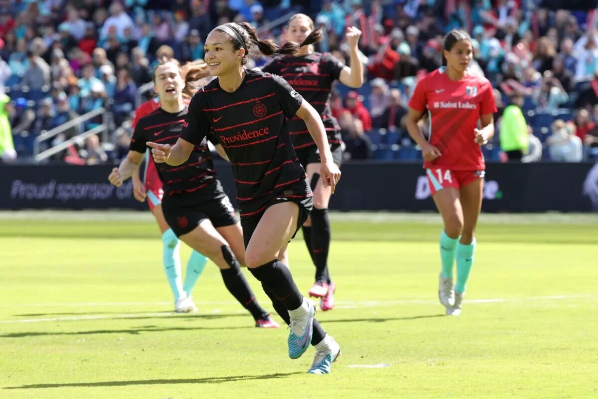 NWSL: Portland Thorns FC at Kansas City Current at Children’s Mercy Park on April 1, 2023