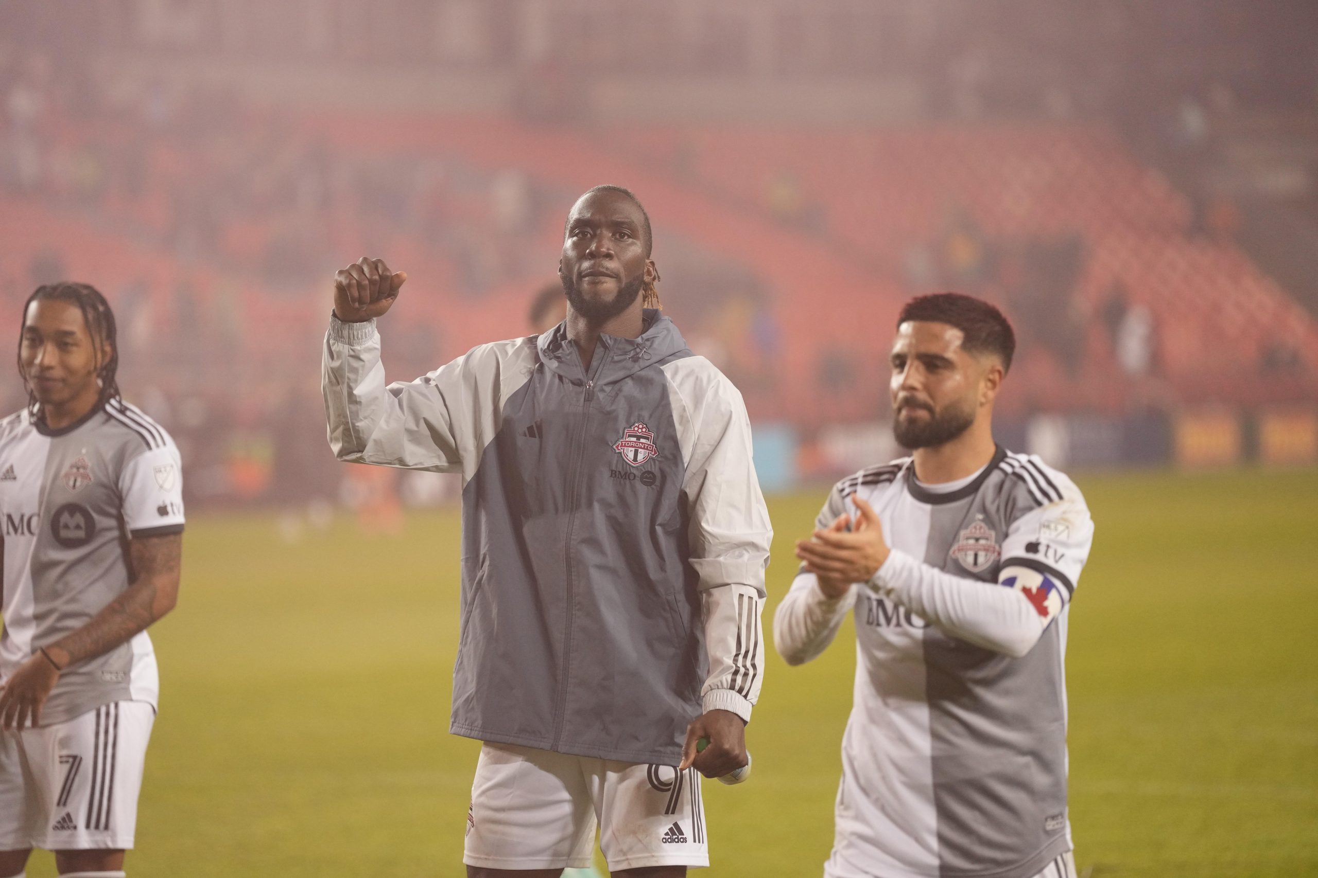 MLS: New York City FC at Toronto FC as CJ Sapong and Lorenzo Insigne Celebrates Win