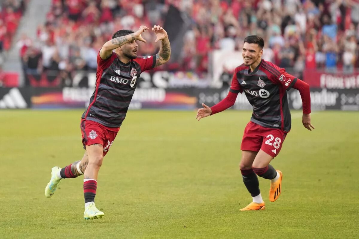 MLS: Nashville SC at Toronto FC as Toronto FC Celebrates Goal on June 10, 2023