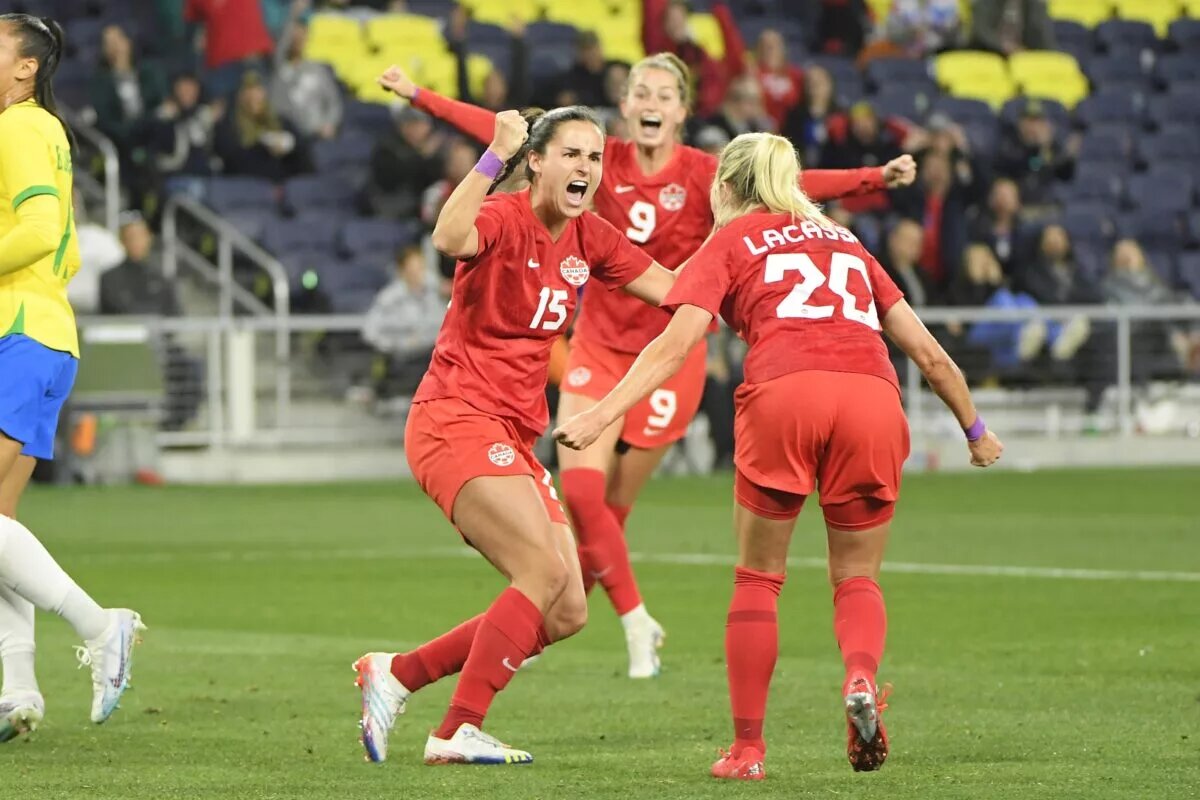Soccer: SheBelieves Cup-Brazil at Canada as Evelyne Viens Is on the CanWNT World Cup Roster