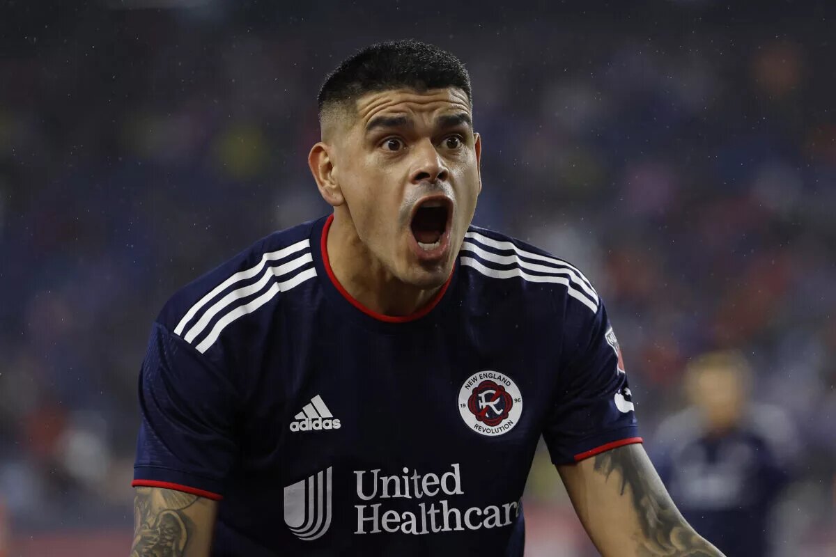 NE Revs injured striker Gustavo Bou will miss the return of MLS action