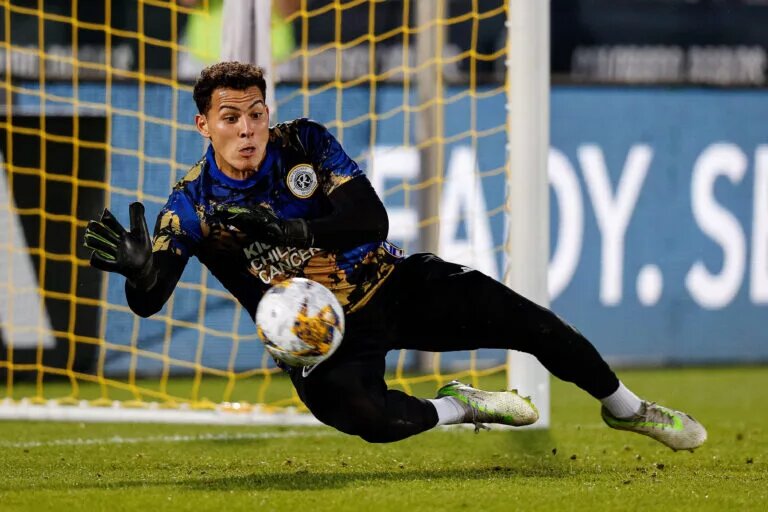NE Revs goalkeeper Jacob Jackson