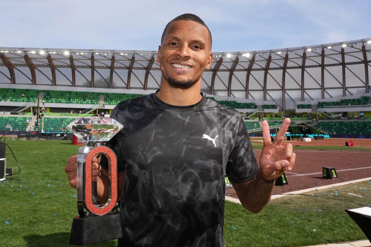 Andre De Grasse Wins the Diamond League Champions Trophy