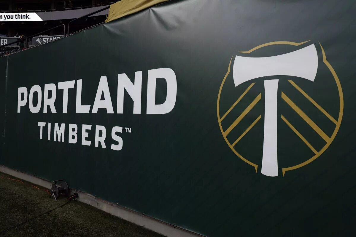 The Portland Timbers Logo Shown on May 14, 2022
