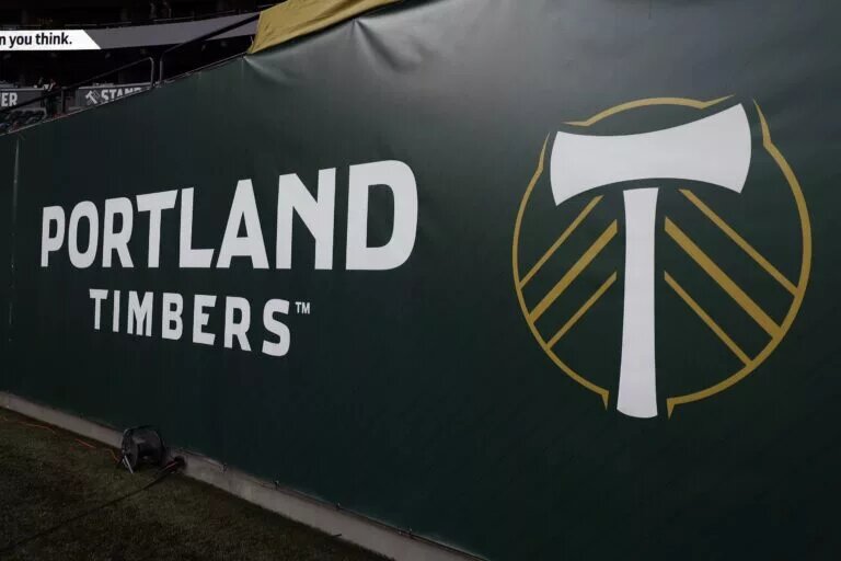 The Portland Timbers Logo Shown on May 14, 2022