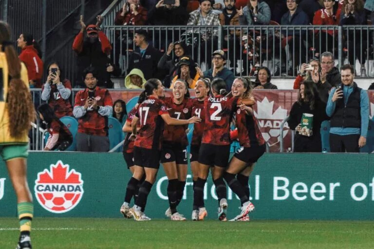CanWNT Celebrates Jordyn Huitema’s Goal as They Get Ready for the Concacaf W Gold Cup
