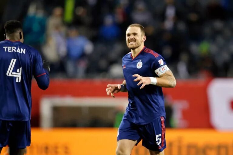 Chicago Fire FC Defender Rafael Czichos at Soldier Field