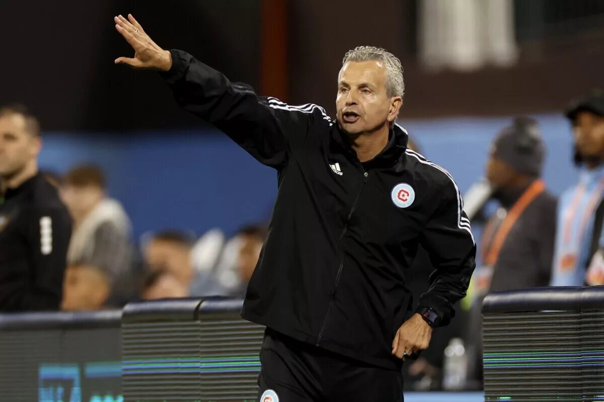 Chicago Fire head coach Frank Klopas with an improved Chicago Fire Starting 11