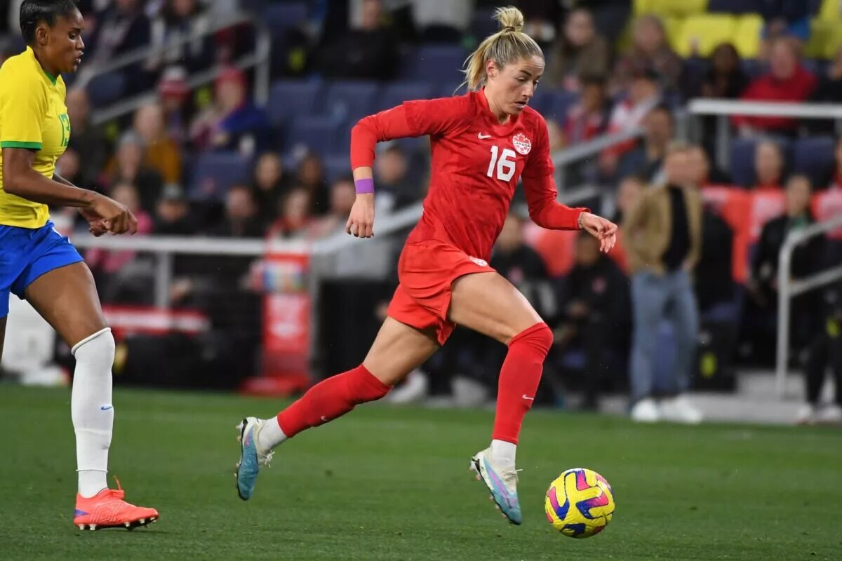 Canwnt Forward Janine Beckie at GEODIS Park as She Gets Ready for the SheBelieves Cup