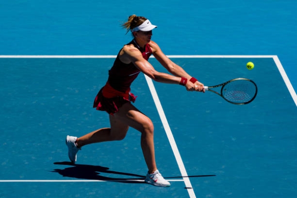 Paula Badosa in action at the Australian Open.