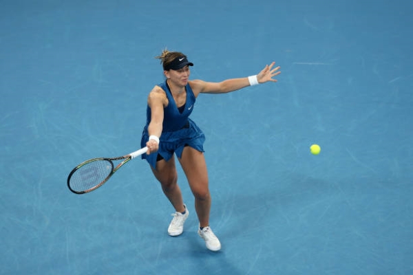 Paula Badosa in action ahead of the Australian Open.