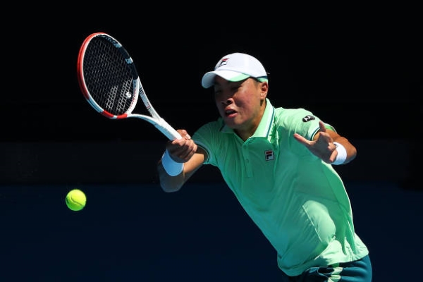 Brandon Nakashima in action ahead of the ATP Dallas Open.