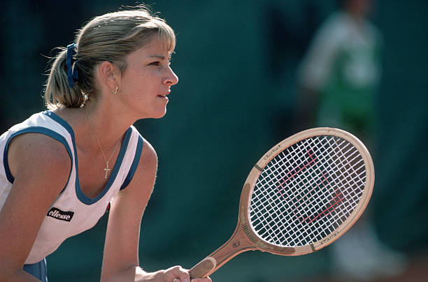 Chris Evert in action later in her career.