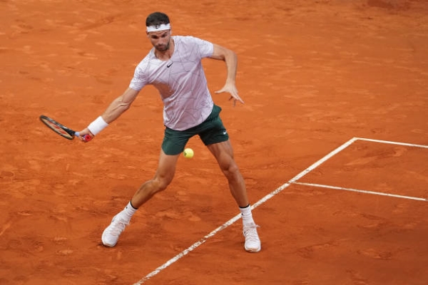 Grigor Dimitrov will take on Diego Schwartzman at the ATP Madrid Open.