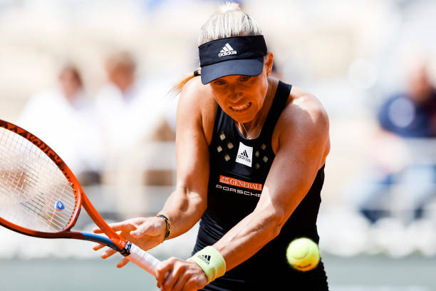 Angelique Kerber in action at the French Open.