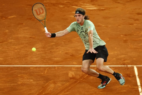 Stefanos Tsitsipas at the ATP Madrid Open.