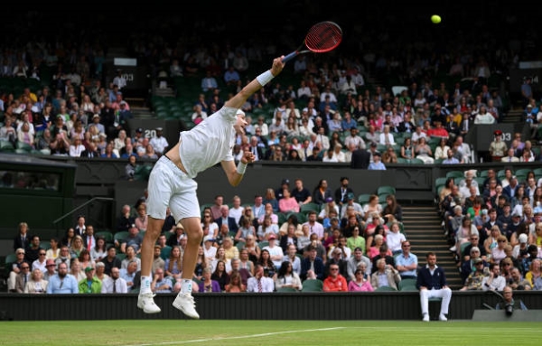 Centre Court was less than full at Wimbledon.