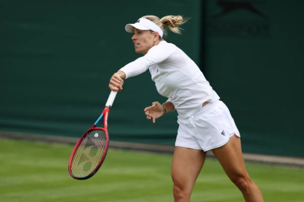 Angelique Kerber in action at Wimbledon.