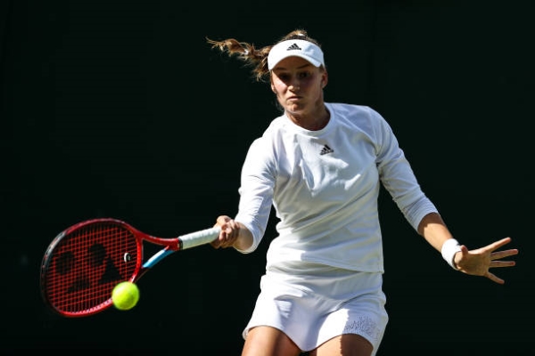 Elena Rybakina at Wimbledon.