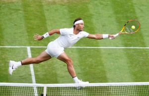 Rafael Nadal stretch volley Wimbledon