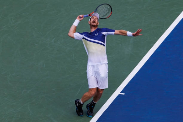 Andy Murray in action at the ATP Cincinnati Open.