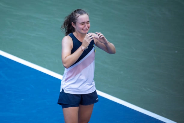 Daria Snigur upset Simona Halep at the US Open.