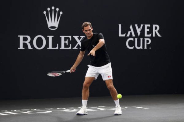 Roger Federer prepares for the Laver Cup.