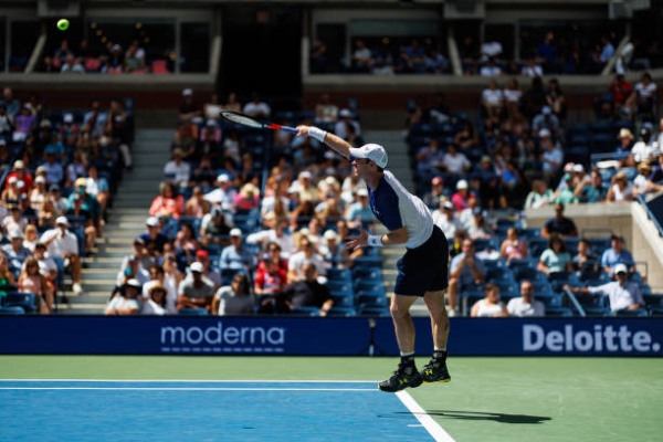 Andy Murray in action at the US Open.