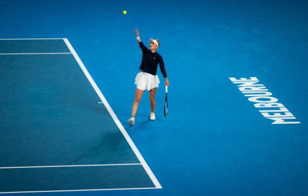 Marketa Vondrousova in action at the Australian Open.