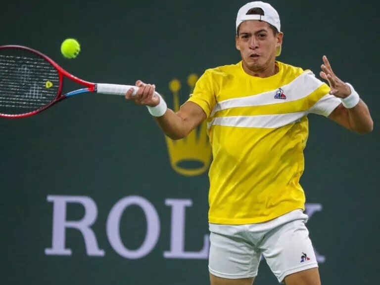 Sebastian Baez in action ahead of the ATP Cordoba Open.