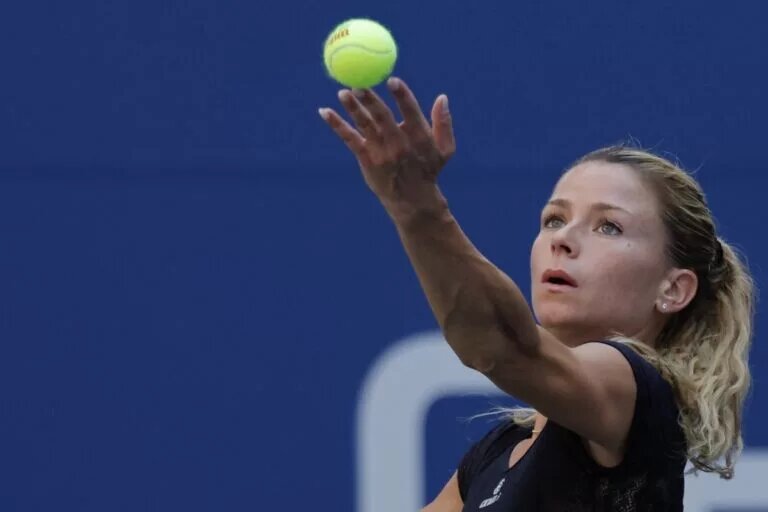 Camila Giorgi in action ahead of the WTA Merida Open.