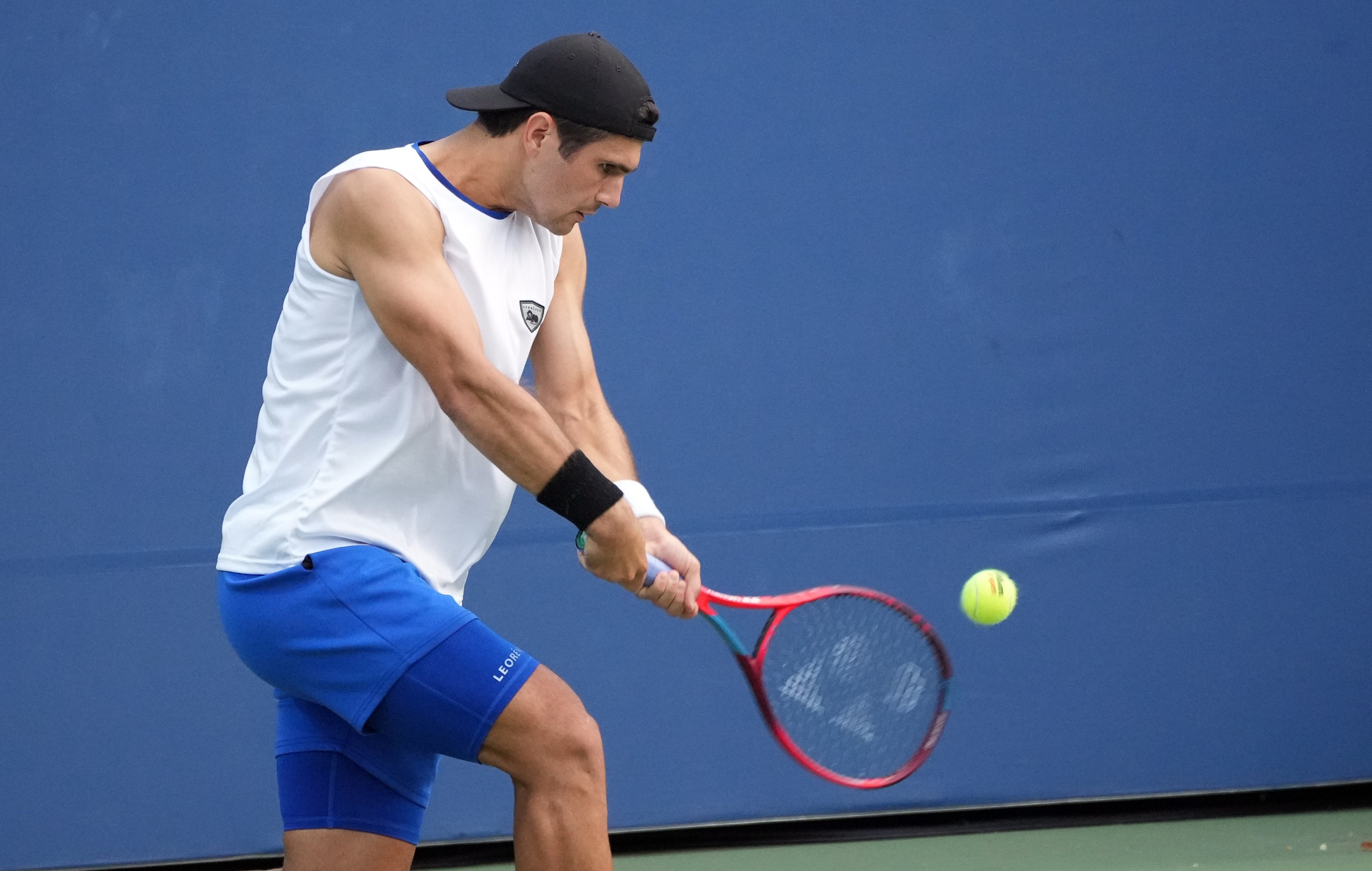 Marcos Giron in action ahead of the ATP Dallas Open.