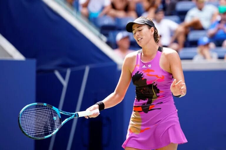 Garbine Muguruza in action ahead of the WTA Abu Dhabi Open.
