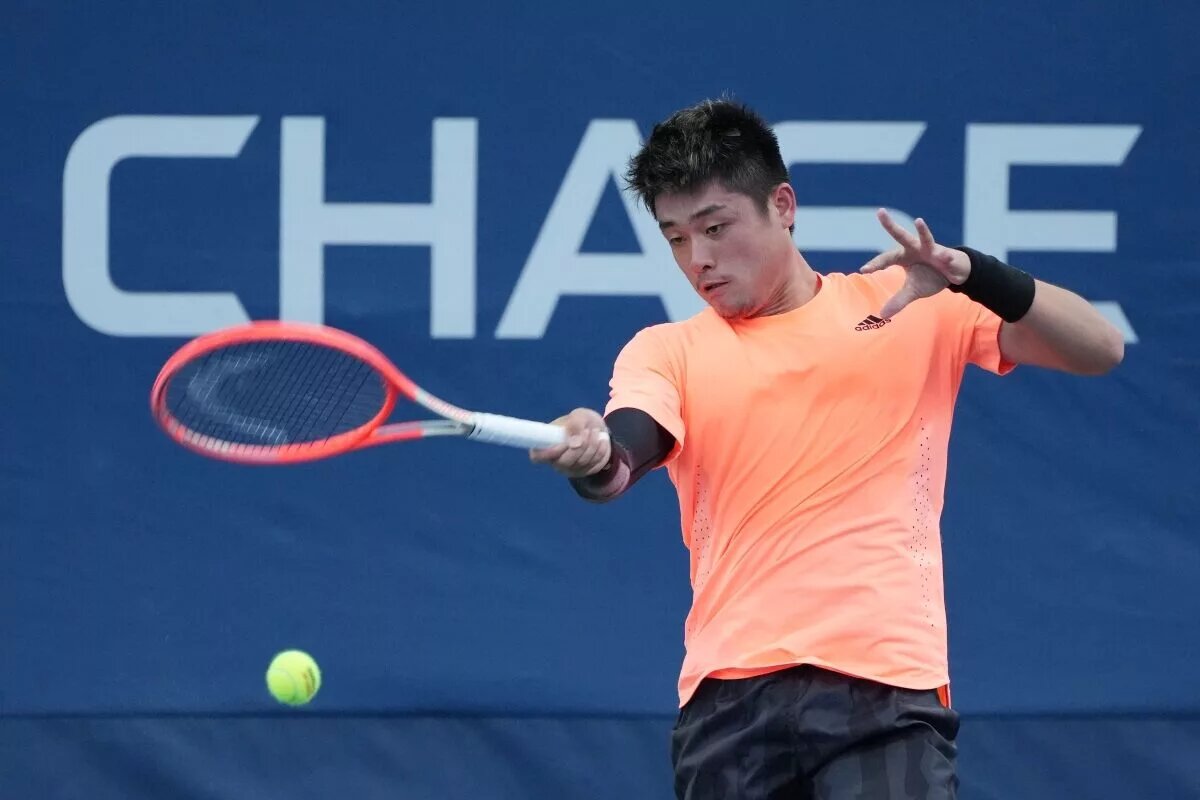 Wu Yibing in action ahead of the ATP Dallas Open.