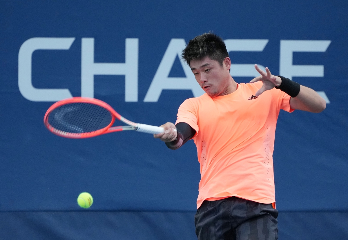 Wu Yibing in action ahead of the ATP Dallas Open.
