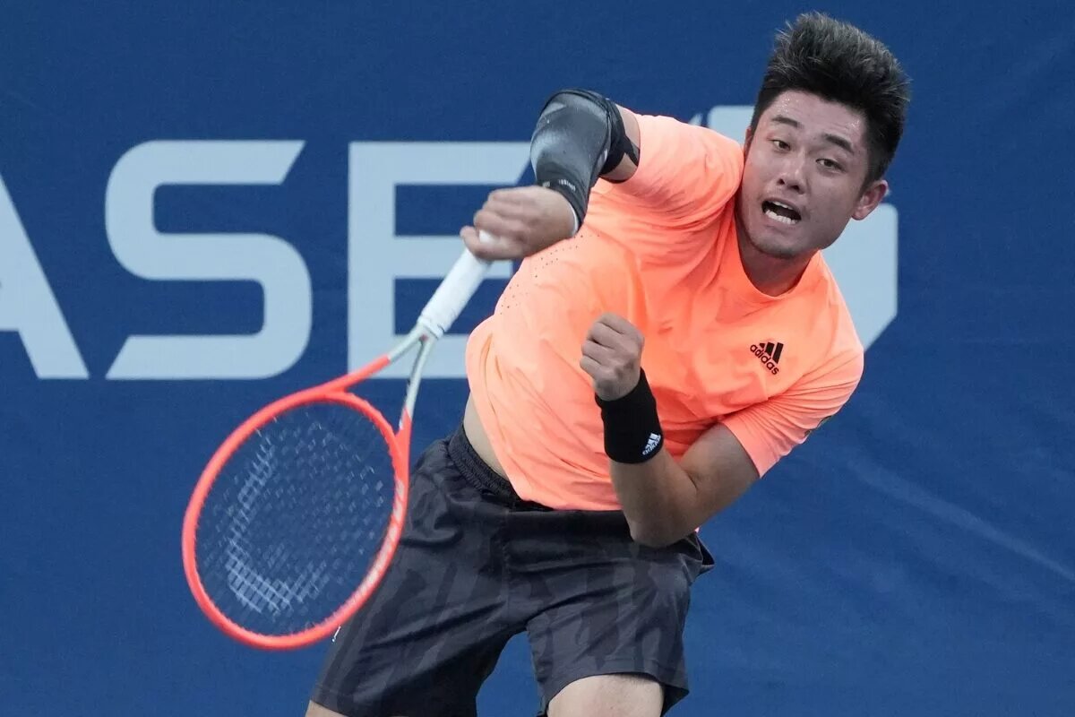Wu Yibing, ATP Dallas Open champion, in action.