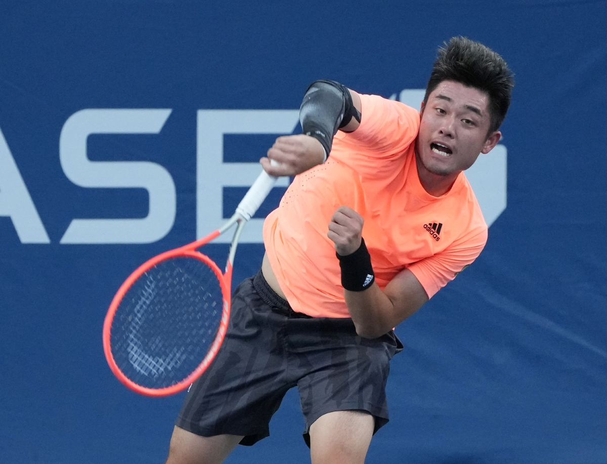Wu Yibing, ATP Dallas Open champion, in action.
