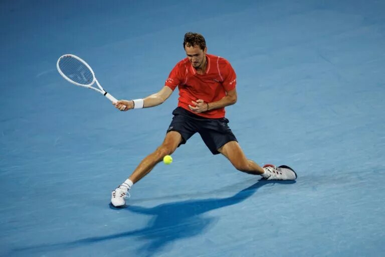 Daniil Medvedev in action.