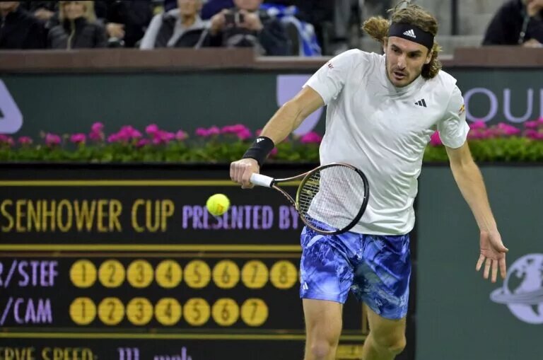 Stefanos Tsitsipas at Indian Wells