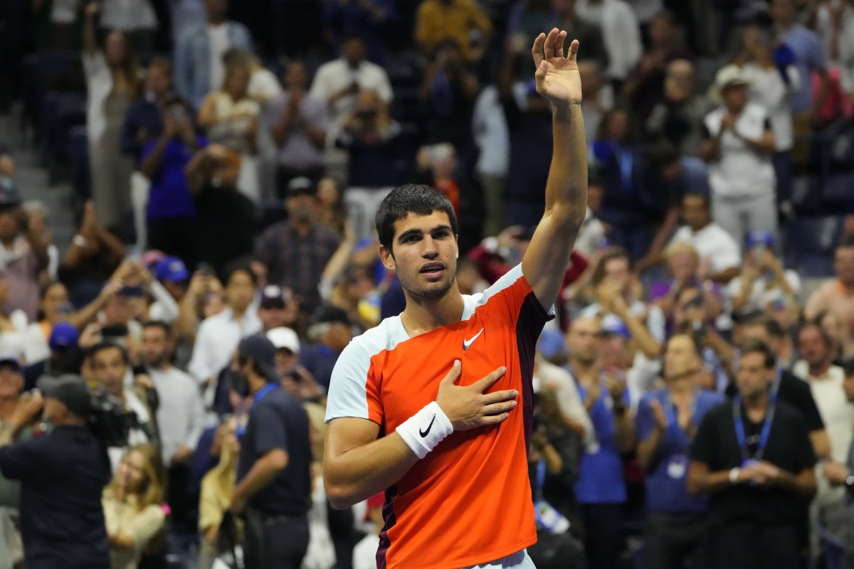 Carlos Alcaraz after his US Open triumph.