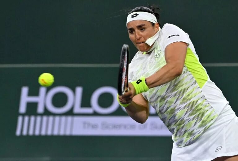 Ons Jabeur in action ahead of the WTA Charleston Open.