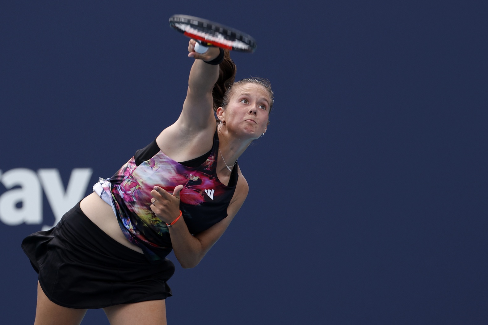 Daria Kasatkina in action ahead of the WTA Madrid Open.